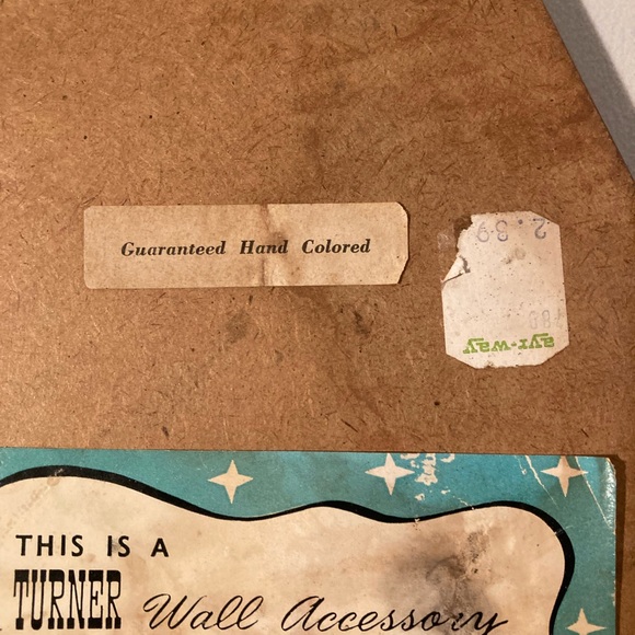 Vintage MCM Turner hand painted wall accessories 1974 - Picture 12 of 13